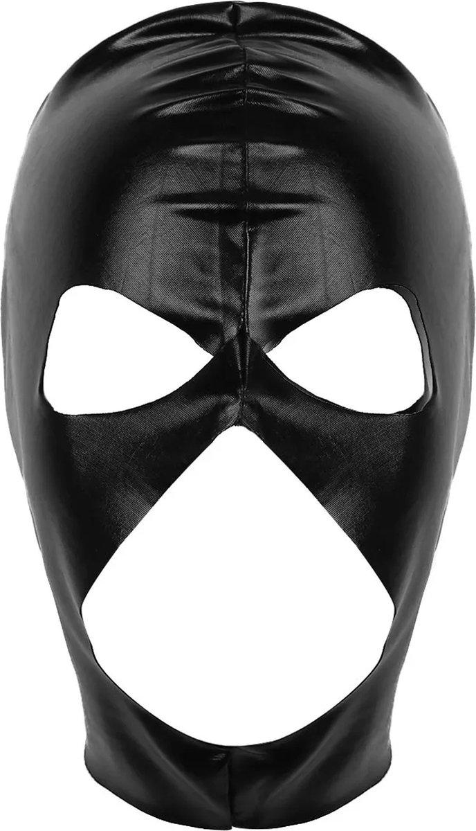Goedkoopste BDSM Masker - Zwart - Erotisch bivakmuts - Kunstleer - PU Leather - Zwart - Seks - Bivak