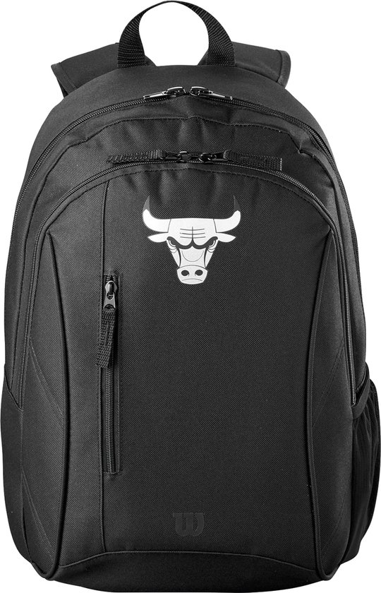 Wilson NBA Team Chicago Bulls Backpack WZ6015003, Unisex, Zwart, Rugzak, maat: One size