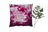 Coussins Coussins décoratifs - Oreillers Salon - 45x45 cm - Fleurs - Rose - Nature