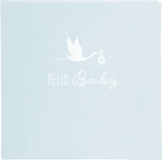 Goldbuch - Fotoalbum Hello Baby - 25x25 cm - Blauw