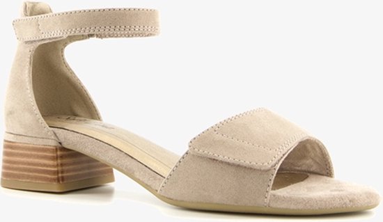 Softline dames sandalen met lage hak - Beige - Maat 38