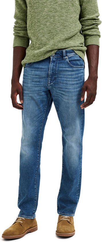 Selected Homme Heren Jeans SLH196-STRAIGHTSCOTT 31601 regular/straight Blauw