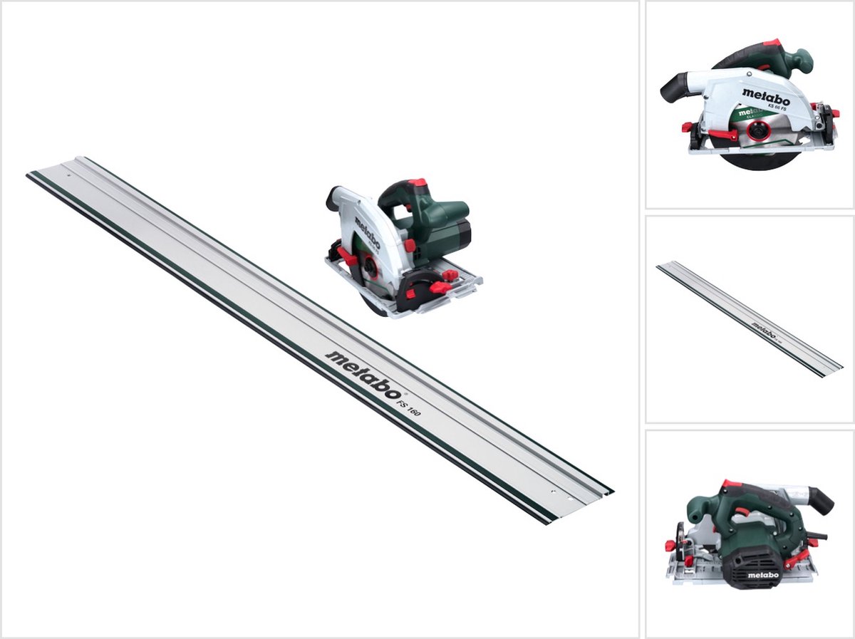 Metabo KS 66 FS handcirkelzaag 1500 W 190 mm + 1x zaagblad + geleiderail