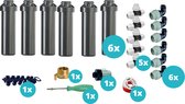 RainBird tuinsproeierset 3504-PC zonder tyleenslang | 12x pop-upsproeier | Sproeibereik 10 t/m 15 meter