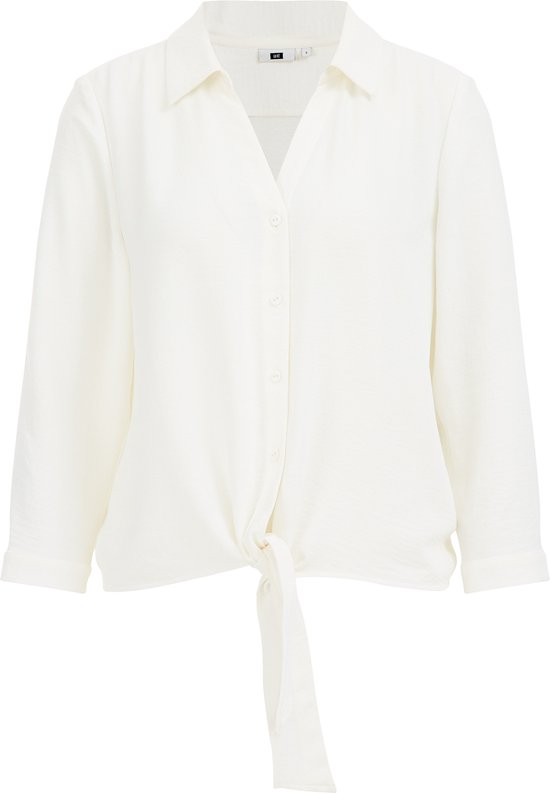 WE Fashion Dames blouse met knoopdetail