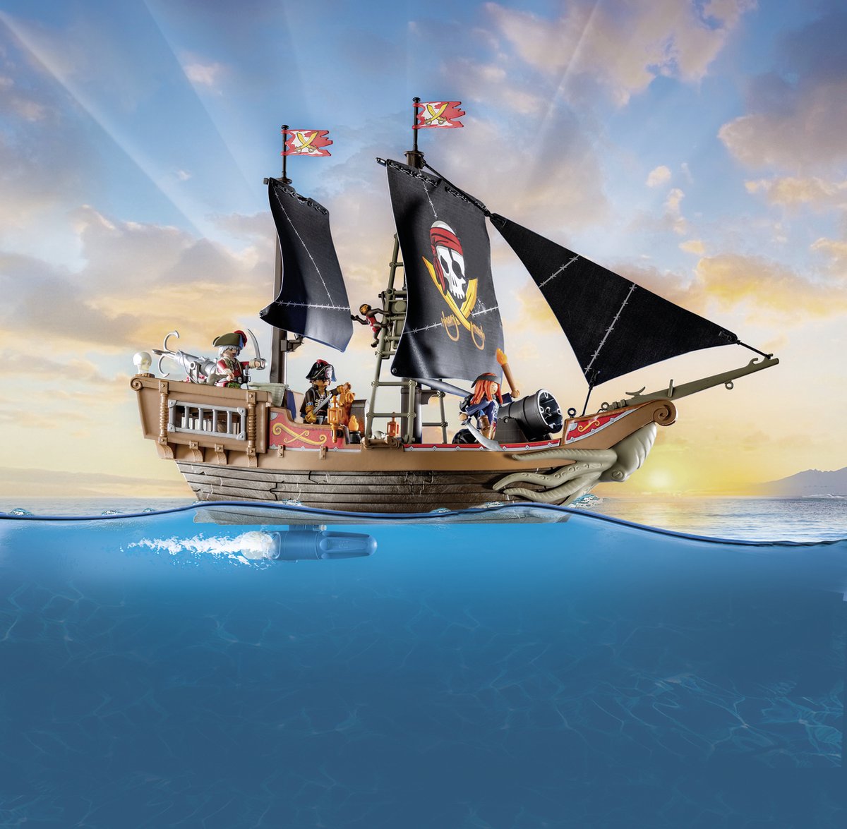 PLAYMOBIL Pirates Groot piratenschip - 71530 — afbeelding 5