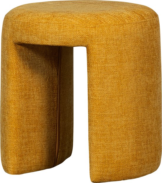 WOOOD Tabouret Charlie - Chenille - Mimosa - 47x45x45