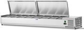 Royal Catering Opzetkoelvitrine - 200 x 39 cm - 9 GN 1/3 containers