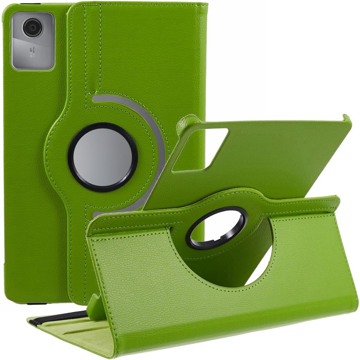 Tablethoes geschikt voor Lenovo Tab M11 Hoesje - 360° Rotating Book Case - Groen