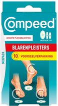 Compeed Blarenpleisters mixpack - blarenpleisters bieden directe pijnverlichting, snellere genezing - diverse groottes voor verschillende soorten blaren. - 10 stuks