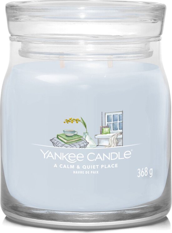 Yankee Candle - A Calm & Quiet Place Signature Medium Jar - Moederdag cadeau