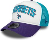 New Era - Casquette de camionneur rétro Blue E-Frame Charlotte Hornets NBA