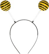 Fiestas Verkleed diadeem bijen/insecten sprieten - geel/zwart - meisjes/dames carnaval accessoires