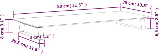 vidaXL-Monitorstandaard-80x35x8-cm-gehard-glas-en-metaal-zwart