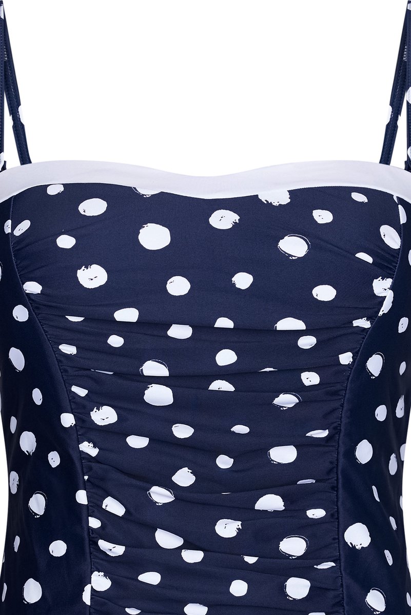 Dames Tankini Pastunette - White Dots - Blauw - Corrigerend — afbeelding 4