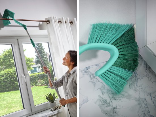 Leifheit Dusty stofbezem plumeau - met telescoopsteel - 110-190 cm lengte - Click System van Leifheit — afbeelding 3