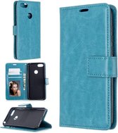 Portemonnee Book Case Hoesje Geschikt voor: Motorola Moto E6 Play - Turquoise
