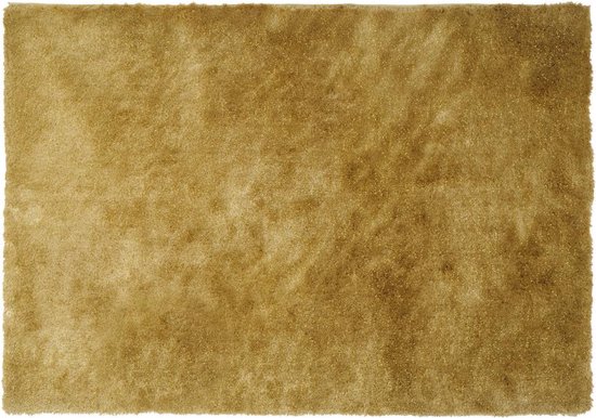 OZAIA Hoogpolig shaggy tapijt GLITTER - Goud - 200 x 290 cm L 290 cm x H 4 cm x D 200 cm