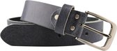 Fana Belts Leren Riem Donkerblauw - Jeans riem - Taillemaat 105