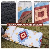 Picknickkleed -Beach Blanket / campingdeken, extra grote lichte strandmat, draagbare picknickmat, 200 x 200 cm