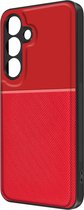 Case Geschikt voor Samsung Galaxy S24 Plus Hard Soft Contour Schokbestendig, Rood