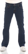 Mustang Heren Jeans Broeken Oregon Bootcut bootcut Fit Blauw 34W / 36L Volwassenen Denim Jeansbroek