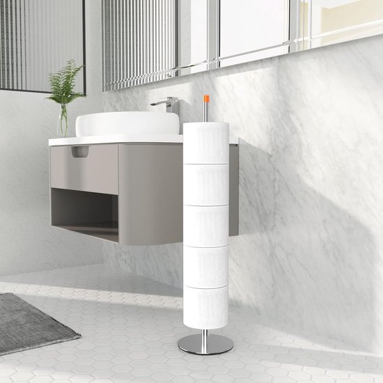 Inbouw-toiletpapierhouder roestvrij staal, wc-badkamerkast met