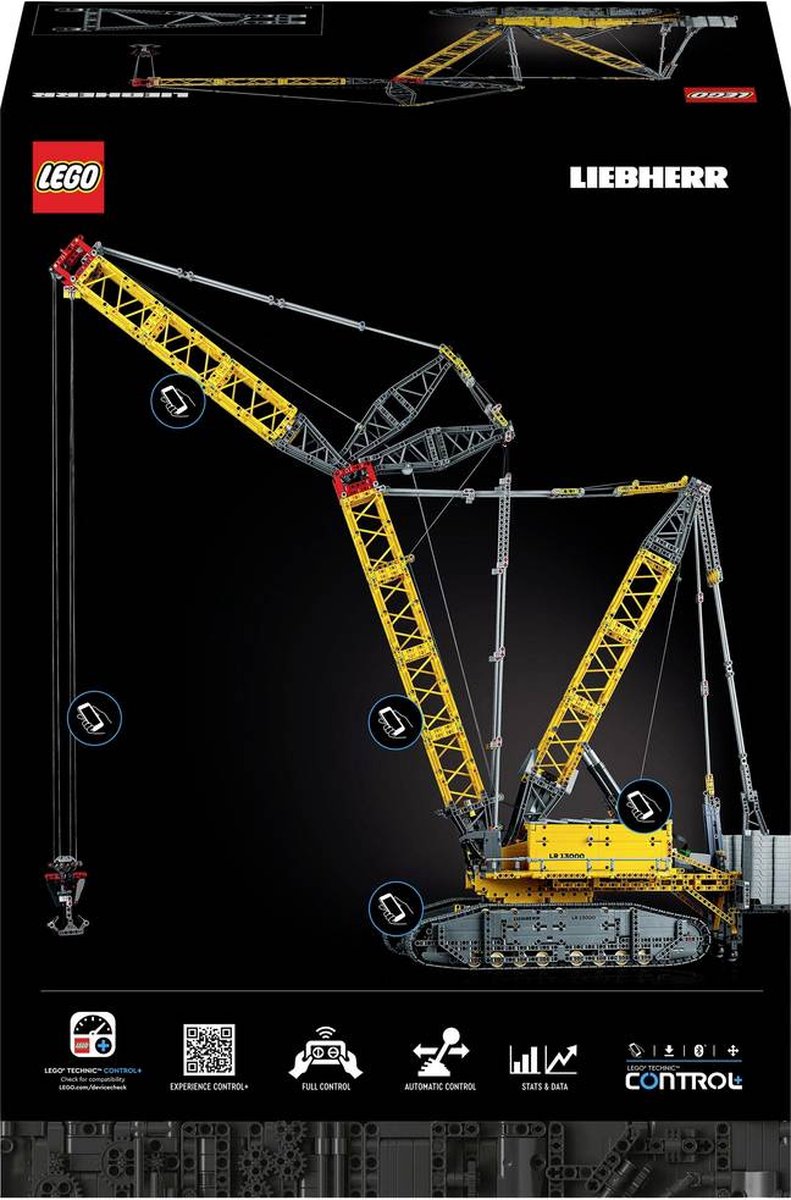 LEGO Technic Liebherr Rupsbandkraan LR 13000 Kraan met Afstandsbediening voor Volwassenen - 42146 — afbeelding 9
