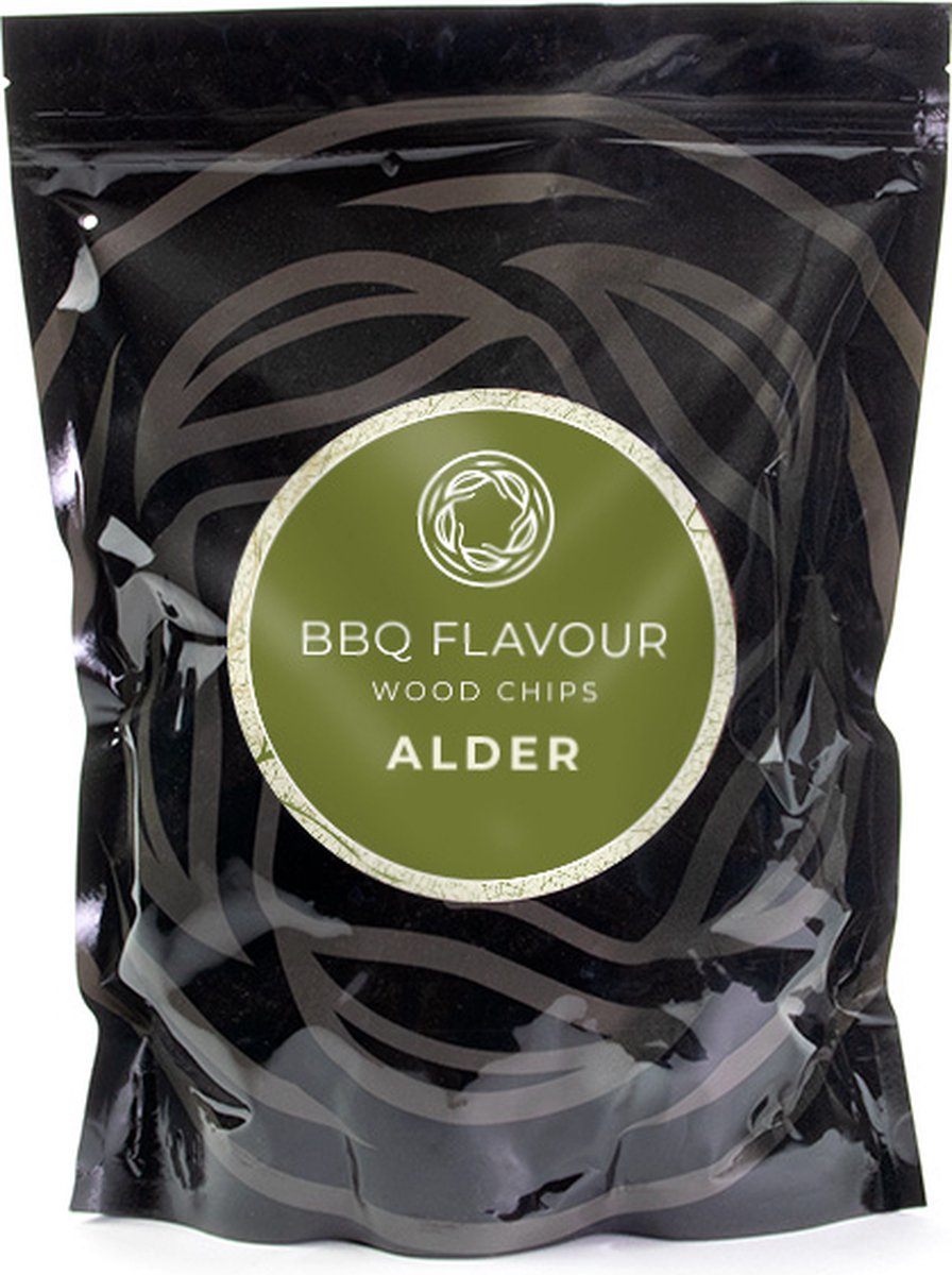 BBQ Flavour - Rookhout - Rookmot - Rooksnippers - Els - Alder - 500 gr - BBQ Flavour