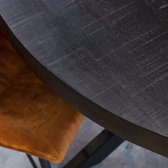 Eetkamertafel Milan - Eettafel rond - Eettafel zwart 140 cm