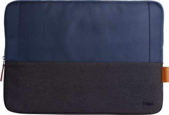 Trust Lisboa - Laptophoes - Laptop sleeve - 16 inch - Gerecycled materiaal - Blauw