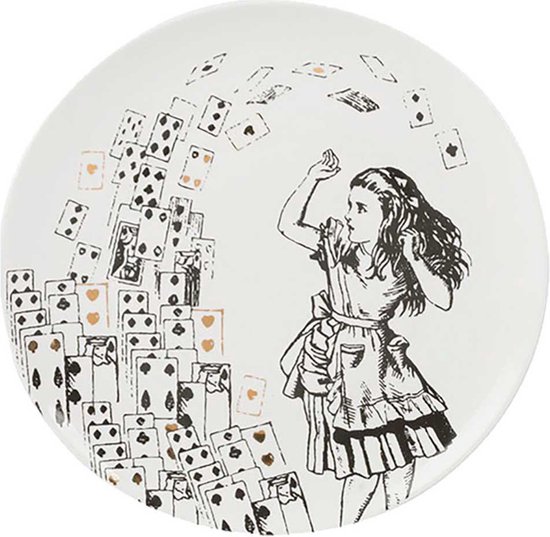 Ontbijtbord, Set van 4 Stuks, Porselein, 20.5 cm - V&A | Alice in Wonderland - V&A