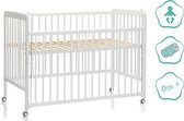 Co-sleeper - Wieg - Ledikant - 3 in 1 - baby bed - XXL 60x120 cm - Wit - fillikid