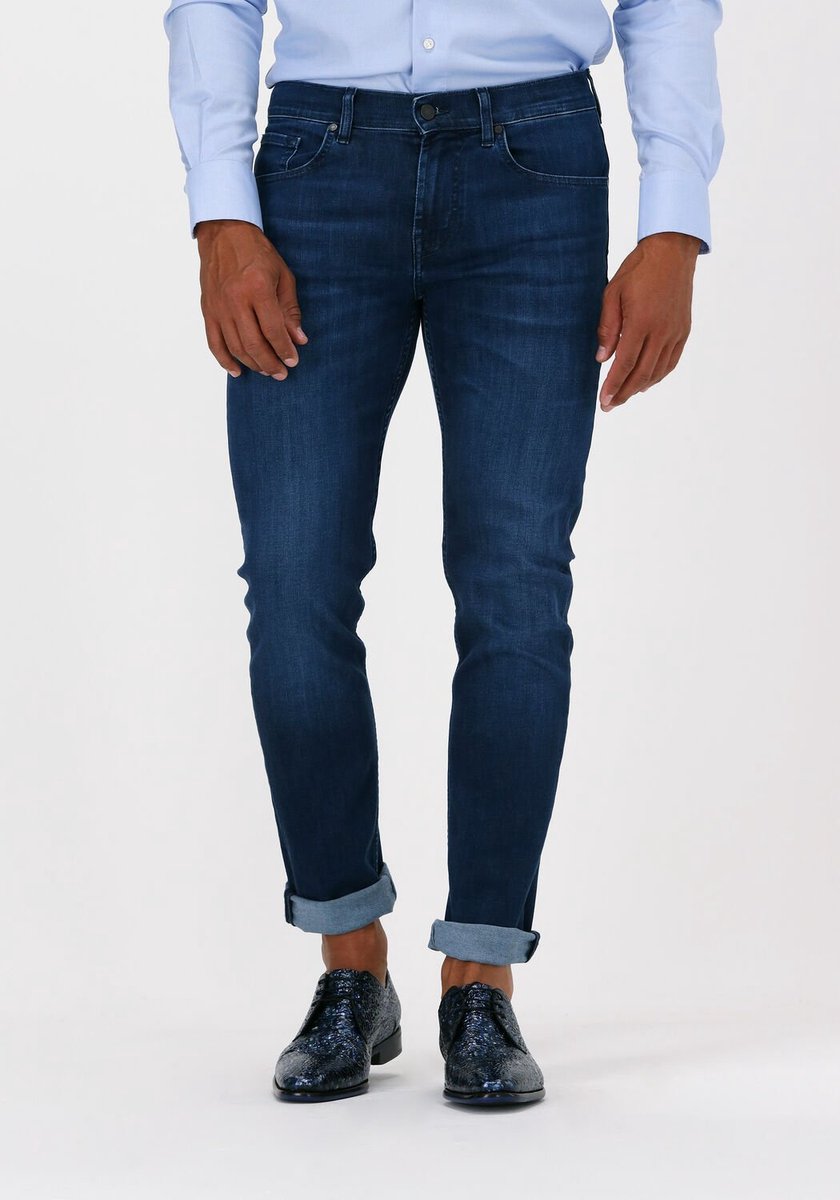7 For All Mankind Slimmy Tapered Luxe Performanc Jeans Heren - Broek - Blauw - Maat 29