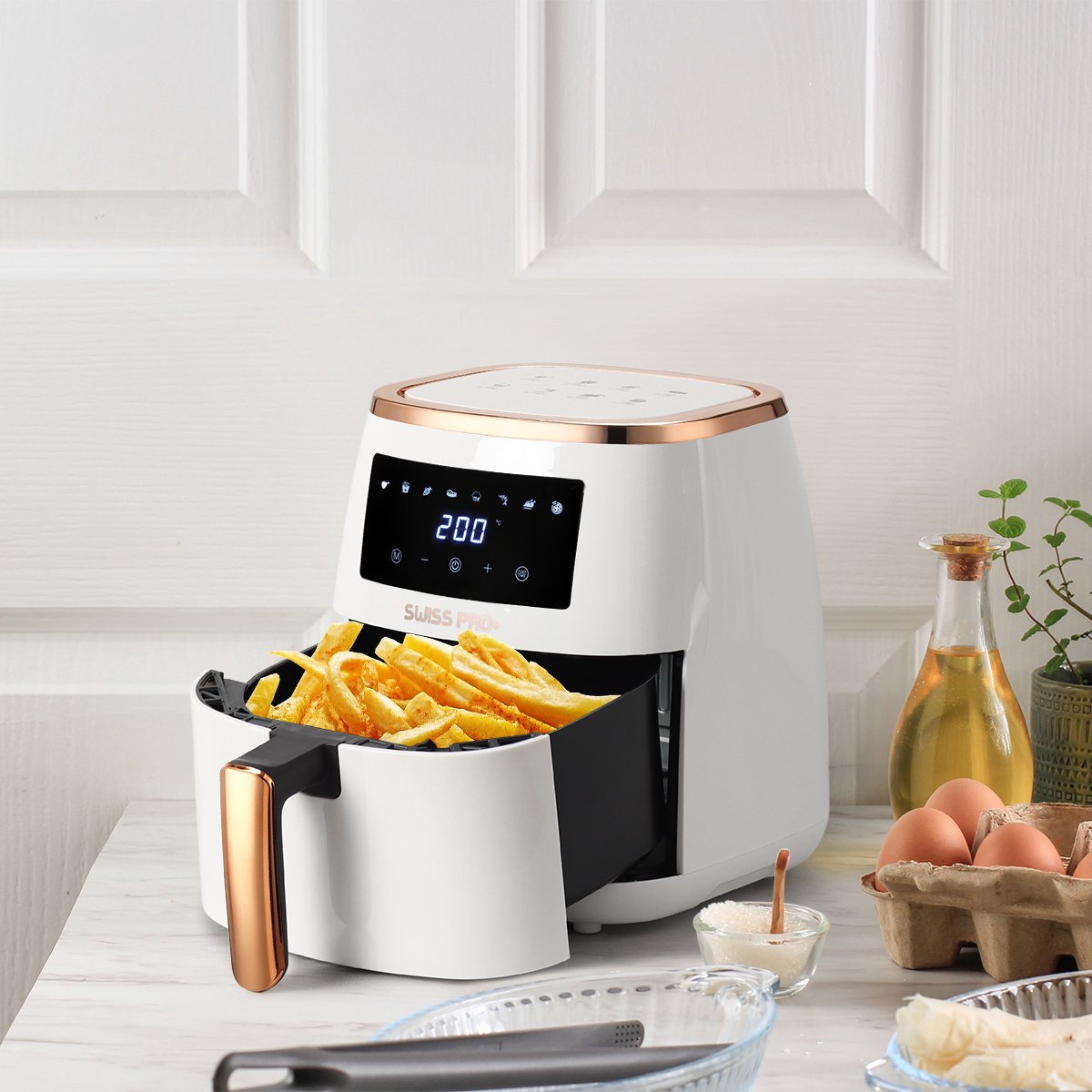 Swiss Pro+ Airfryer blanc 3.5L SP-AF3.5LW New modèle 2023