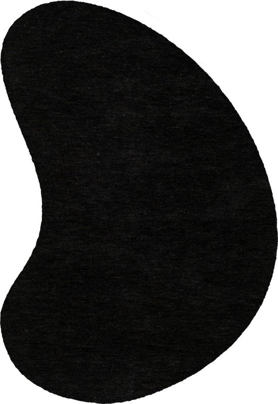Comfy | Hoogpolig Vloerkleed | Organische Vorm | Black | Hoogwaardige Kwaliteit | 160x230 cm