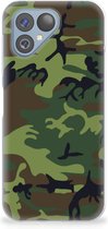 GSM Hoesje Geschikt voor Fairphone 5 Smartphonehoesje Camouflage