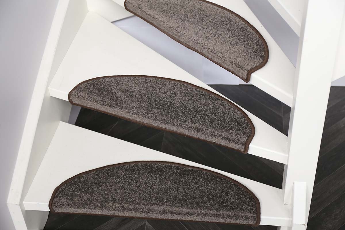 Trapmatten Twist- 15 stuks-65x20x4 cm-Bruin