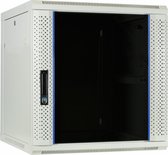 DSIT 12U witte wandkast / serverbehuizing met glazen deur 600x600x635mm (BxDxH) - 19 inch