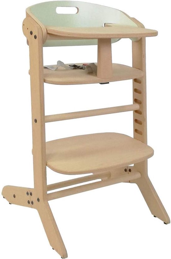 Chaise Haute Évolutive en Bois Sit Up Click et Fun Plateau Repas