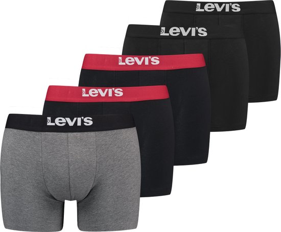 Levis Boxers Homme SOLID BASIC BOXER 5 Pack 1 Pack Multicolore