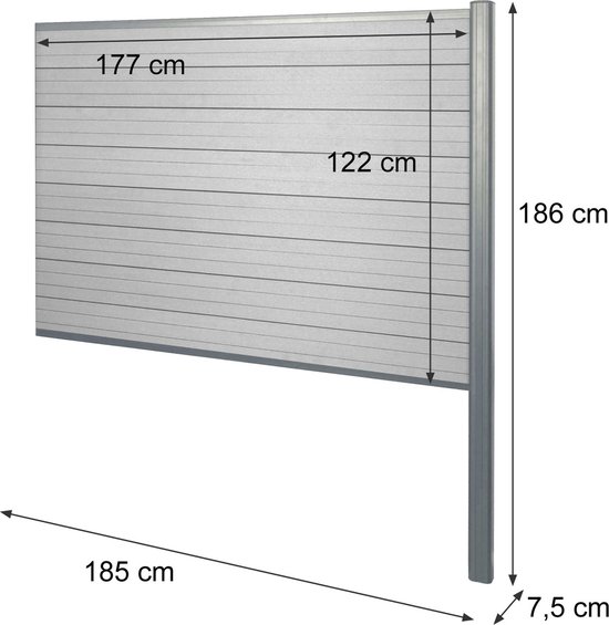 Aluminium Outdoor Airconditioner Cover - Privacy Screen Hek Panel voor