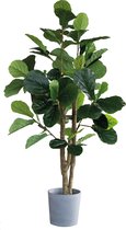 Coverzs Kunstplant 170cm - Ficus Lyrata - Nep ficus - Grote kunstplant voor binnen - Kunstboom - Nepplanten