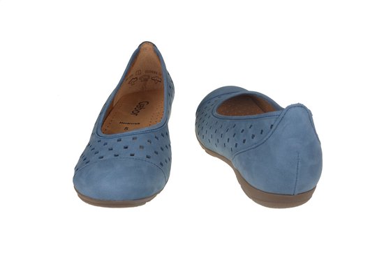 Gabor 24.169.10 - ballerine pour femme - bleu - taille 39 (EU) 6 (UK)