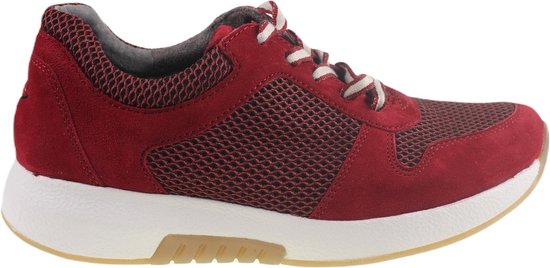 Gabor rollingsoft sensitive 76.946.48 - dames rollende wandelsneaker - rood - (EU) (UK)