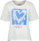 Blue Seven dames shirt - shirt dames - 105777 - wit met blauw print - maat 38