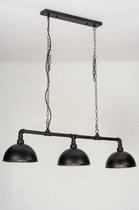 Lumidora Hanglamp 73225 - GOLDBRUSH - 3 Lichts - E27 - Zwart - Brons - Roest-bruin-brons - Metaal