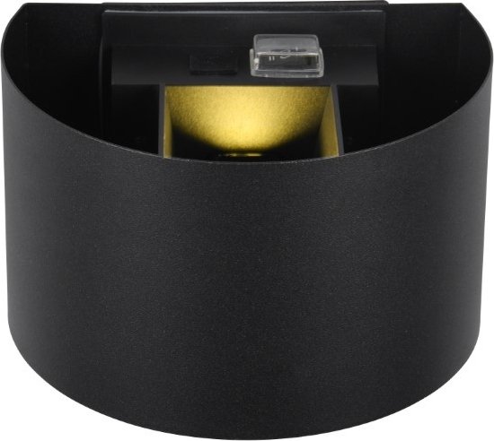 Reality Leuchten Talent R27759132 Led-wandlamp, metaal, mat zwart, magnetische wandhouder, incl. 2 x 0,5 watt, schemeringssensor, bewegingsmelder, Up and Down verlichting, USB-C oplaadbus