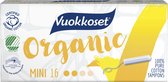 Vuokkoset Organisch Katoen - Mini Tampons - Mini - Gevoelige Huid - Nordic Swan Eco Label - Astma and Allergy Finland Label