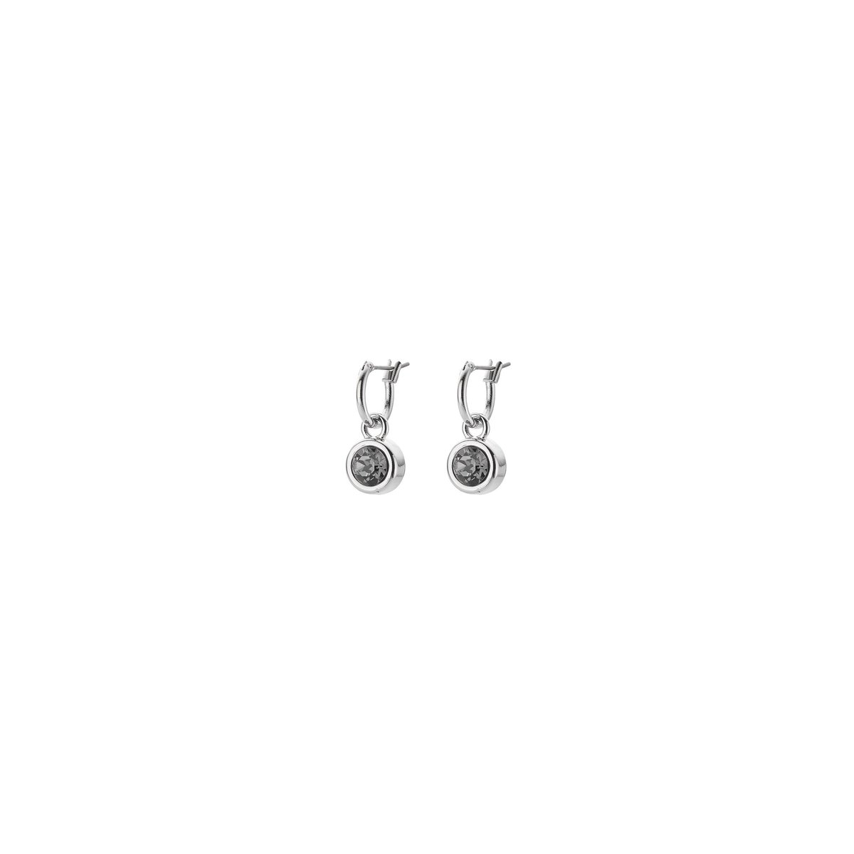 Biba Oorhangers zilver met steen Silver Night